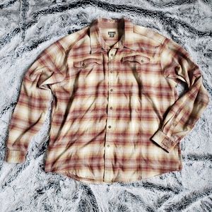 Royal Robbins Plaid Flannel Men's XXL Burgundy